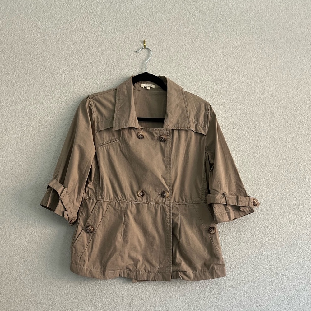LAmade Khaki 3/4 Sleeve Jacket Size Small